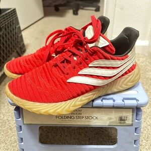 Adidas Originals Sobakov Scarlet Red worn twice excellent condition!